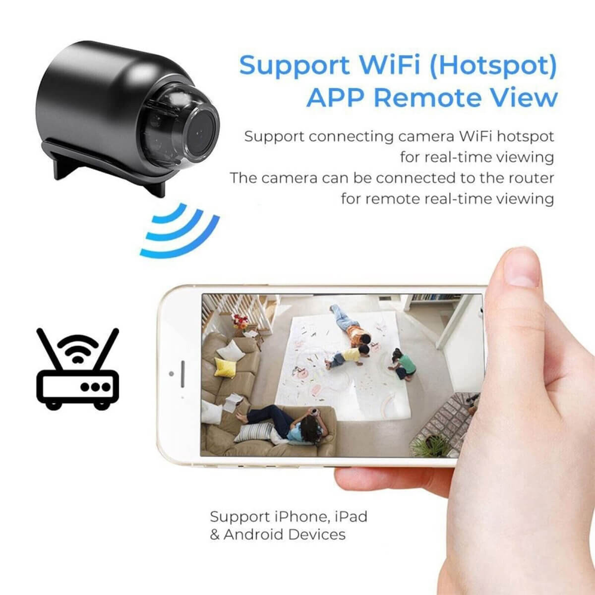 Compact Outdoor Wi-Fi Camera HD 1080P Night Vision