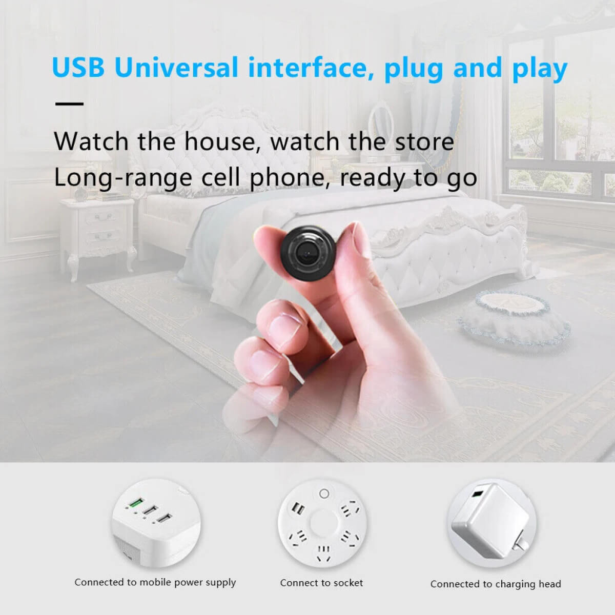 Compact Outdoor Wi-Fi Camera HD 1080P Night Vision