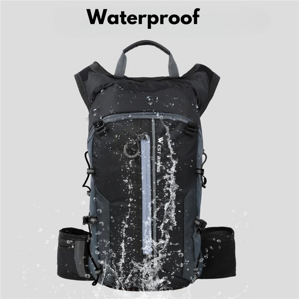 Waterproof Bike Commuter Backpack with Water Bottle Holder