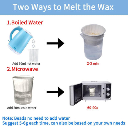 WaxAway Pro Kit | Nose & Ear Hair Removal Wax Kit for Men – Painless Strip Removal 3