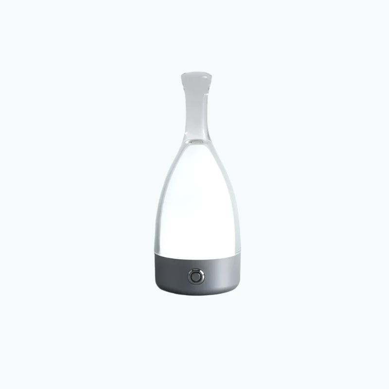 Elegant Glass Wine Bottle Desk Lamp