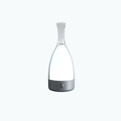 Elegant Glass Wine Bottle Desk Lamp
