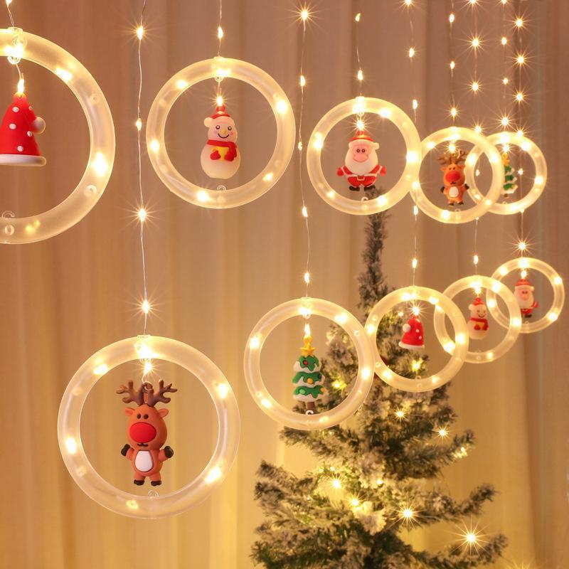 Festive Holiday Window String Lights - Fesara