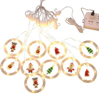 Festive Holiday Window String Lights