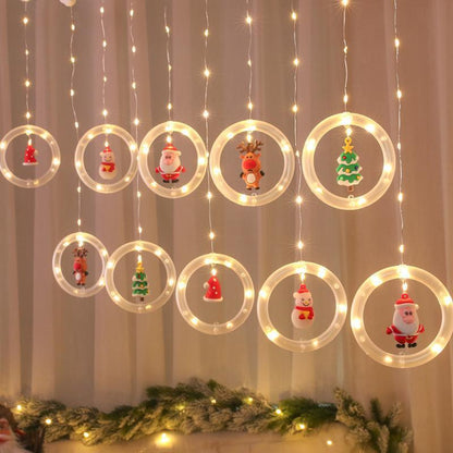 Festive Holiday Window String Lights