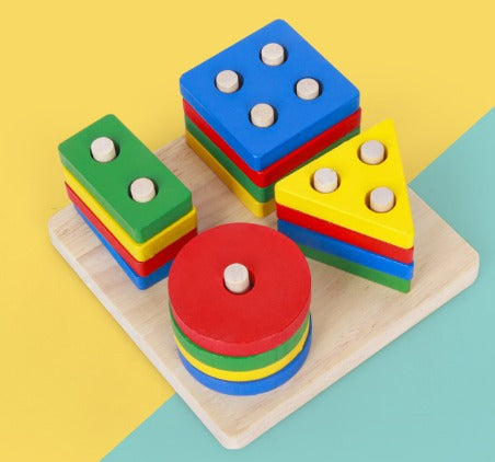 Colorful Kids Building Blocks Set
