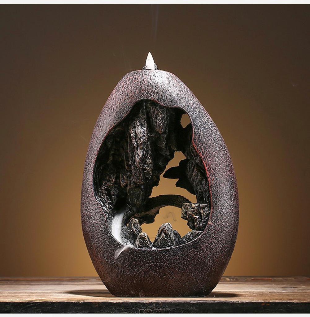 Calming Waterfall Incense Holder for Home Relaxation