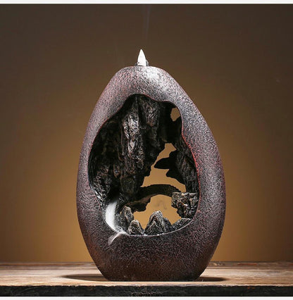 Calming Waterfall Incense Holder for Home Relaxation