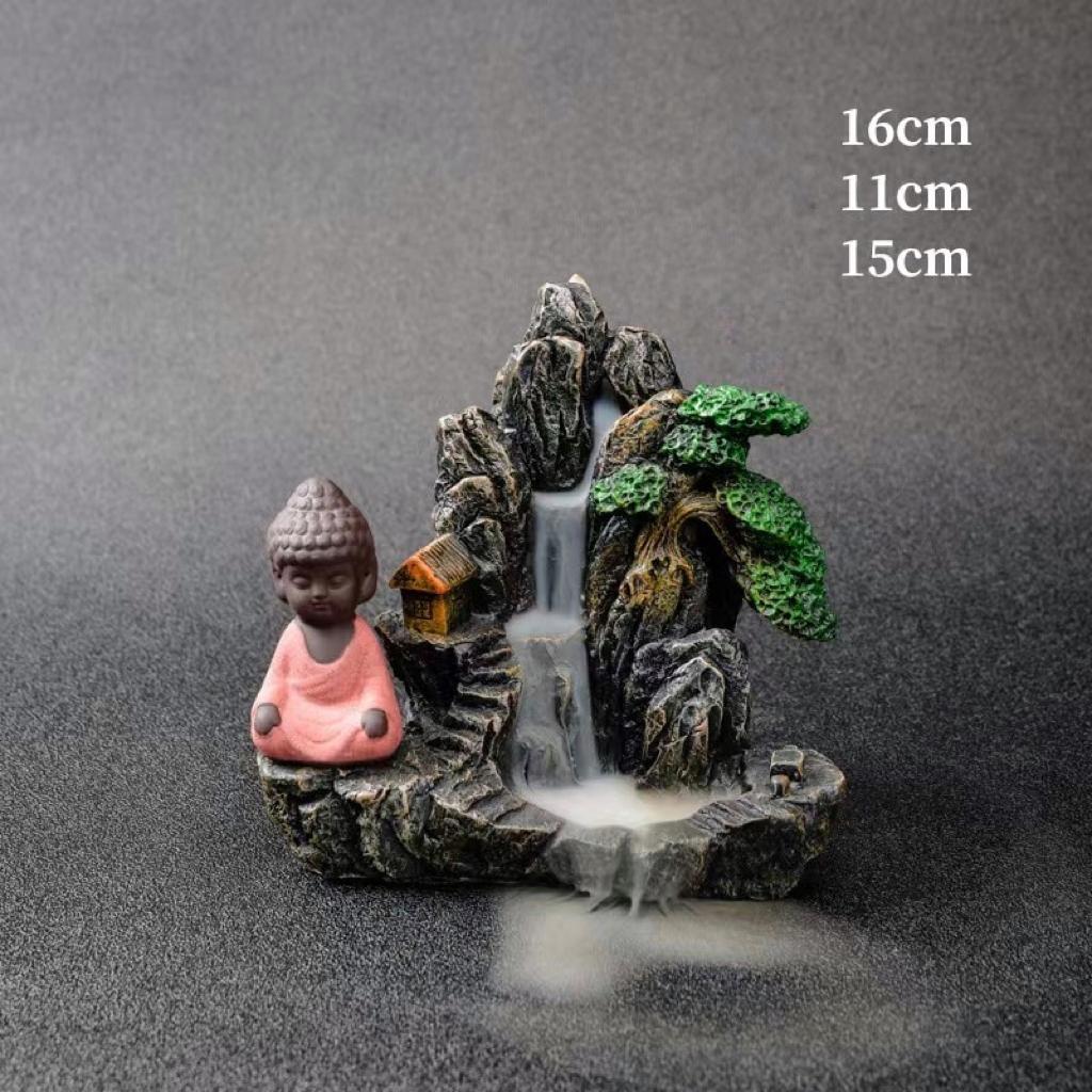 Calming Waterfall Incense Holder for Home Relaxation - Fesara