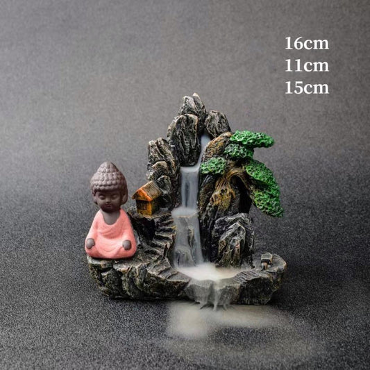 Calming Waterfall Incense Holder for Home Relaxation - Fesara