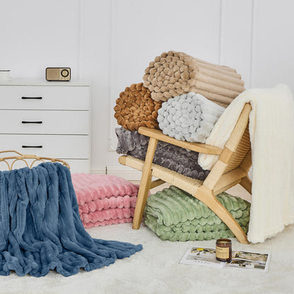 Soft Plush Twin Fleece Blanket Set - Fesara