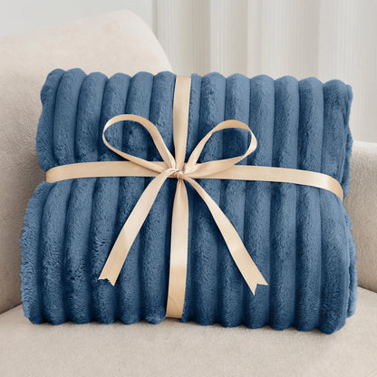 Soft Plush Twin Fleece Blanket Set