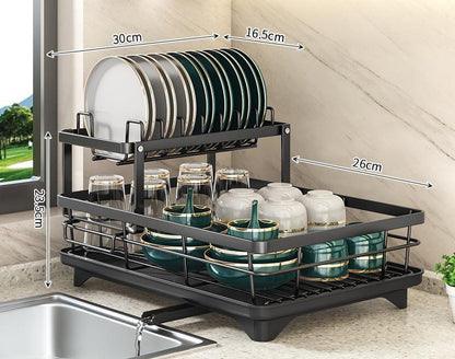 Compact Folding Dish Rack for Small Kitchens