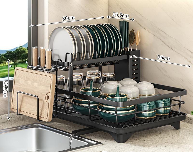 Compact Folding Dish Rack for Small Kitchens