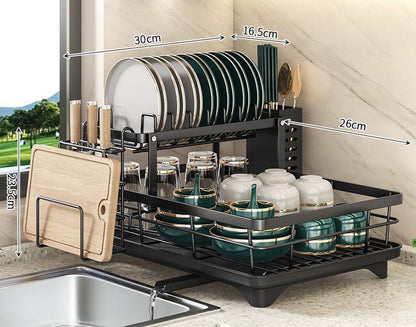 Compact Folding Dish Rack for Small Kitchens