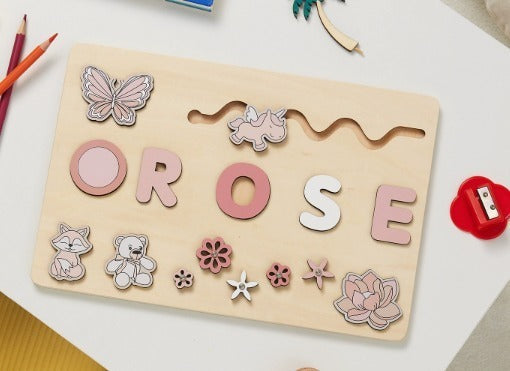 Custom Wooden Name Jigsaw Puzzle