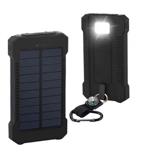 Compact Solar Battery Pack Dual USB 20000mAh Charger