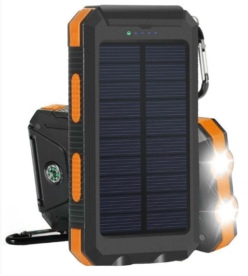 Compact Solar Battery Pack Dual USB 20000mAh Charger
