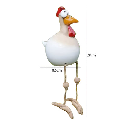 Colorful Large Rooster Garden Decoration