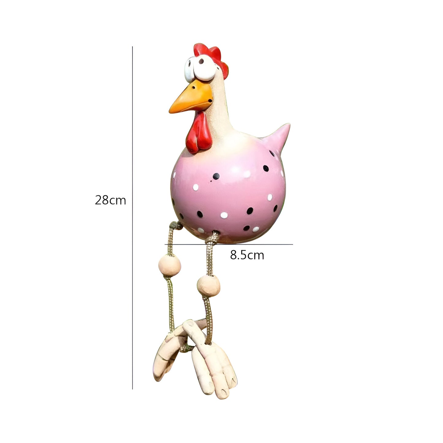 Colorful Large Rooster Garden Statue