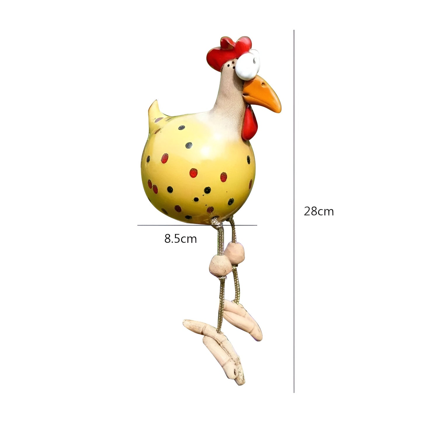 Colorful Large Rooster Garden Statue