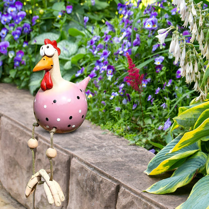 Colorful Large Rooster Garden Statue