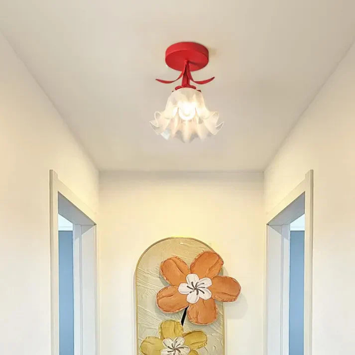 Small Floral Hanging Lamp