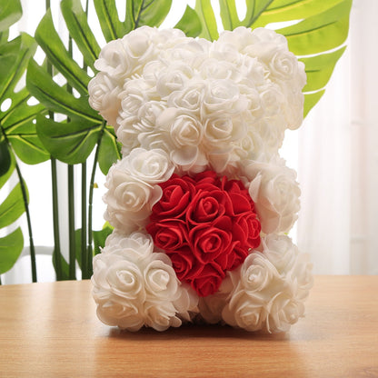 Lovely Pink Teddy Flower Arrangement