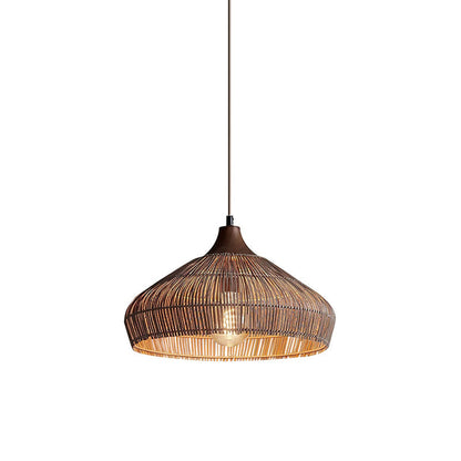 Eco Friendly Woven Rattan Ceiling Light
