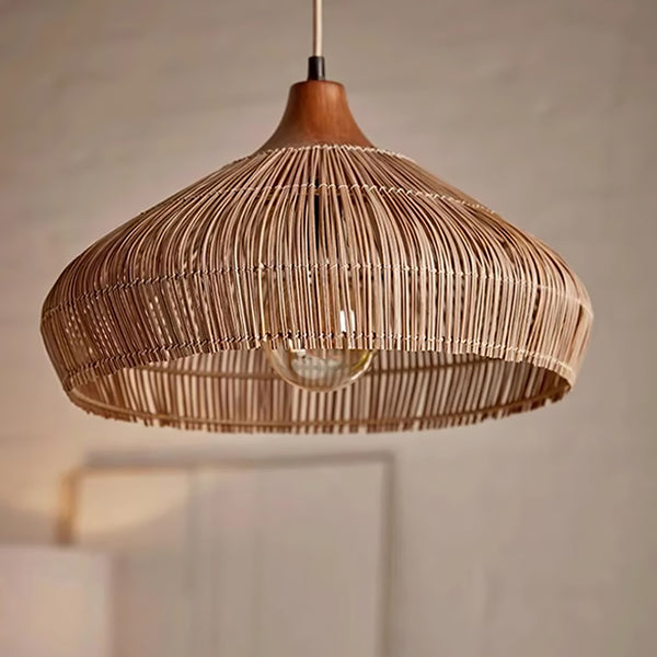 Eco Friendly Woven Rattan Ceiling Light