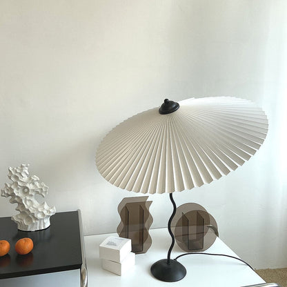 Stylish Table Lamp with Soft Folded Shade