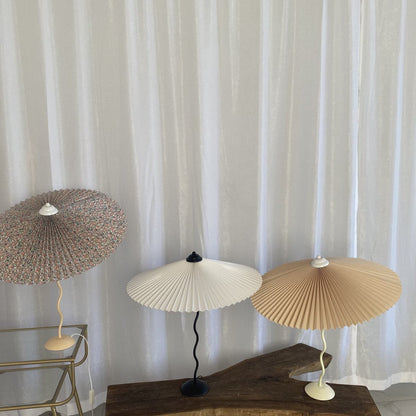 Stylish Table Lamp with Soft Folded Shade