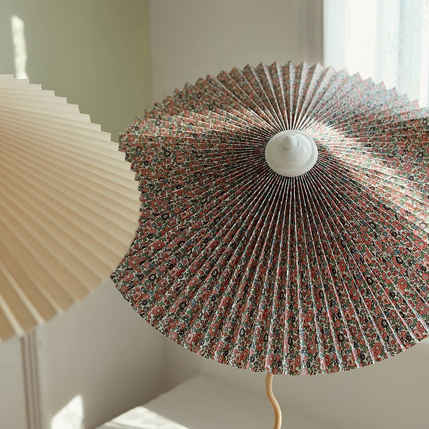 Stylish Table Lamp with Soft Folded Shade