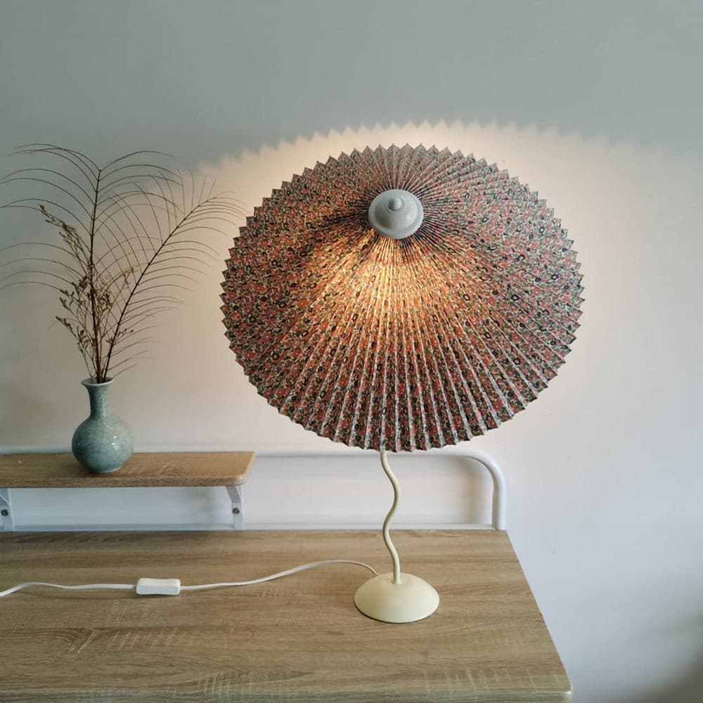 Stylish Table Lamp with Soft Folded Shade