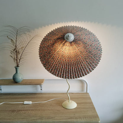 Stylish Table Lamp with Soft Folded Shade