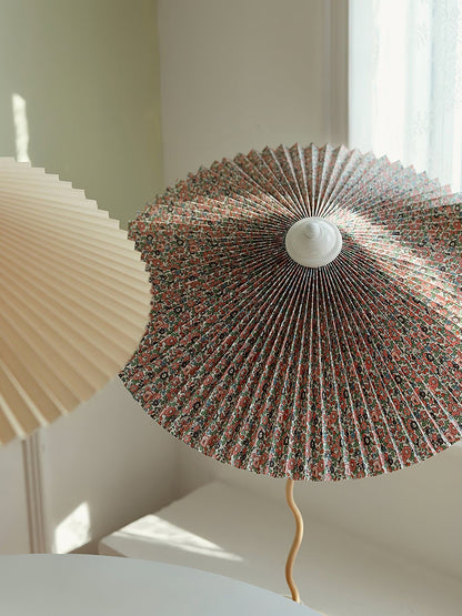 Stylish Table Lamp with Soft Folded Shade