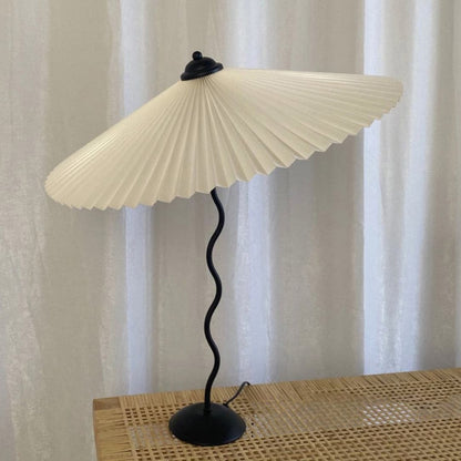 Stylish Table Lamp with Soft Folded Shade