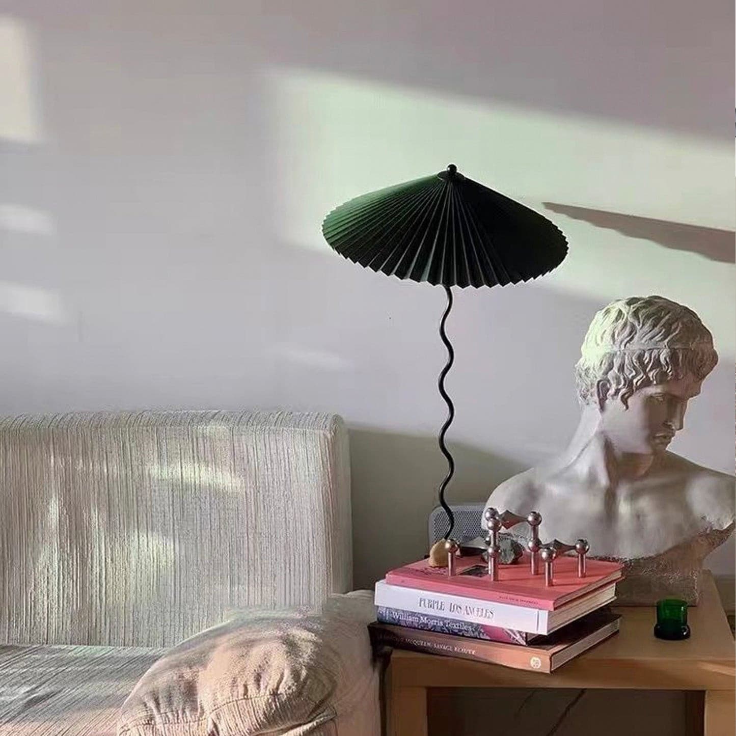 Stylish Table Lamp with Soft Folded Shade