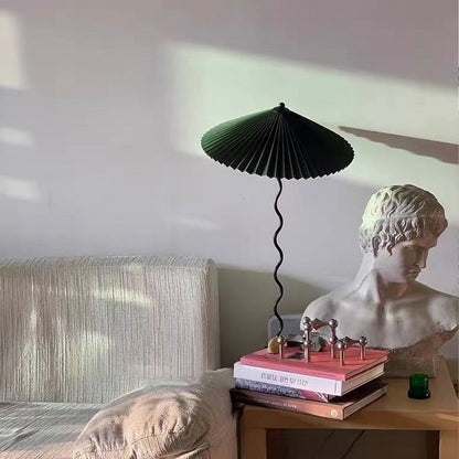 Stylish Table Lamp with Soft Folded Shade