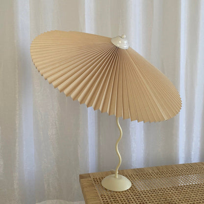 Stylish Table Lamp with Soft Folded Shade
