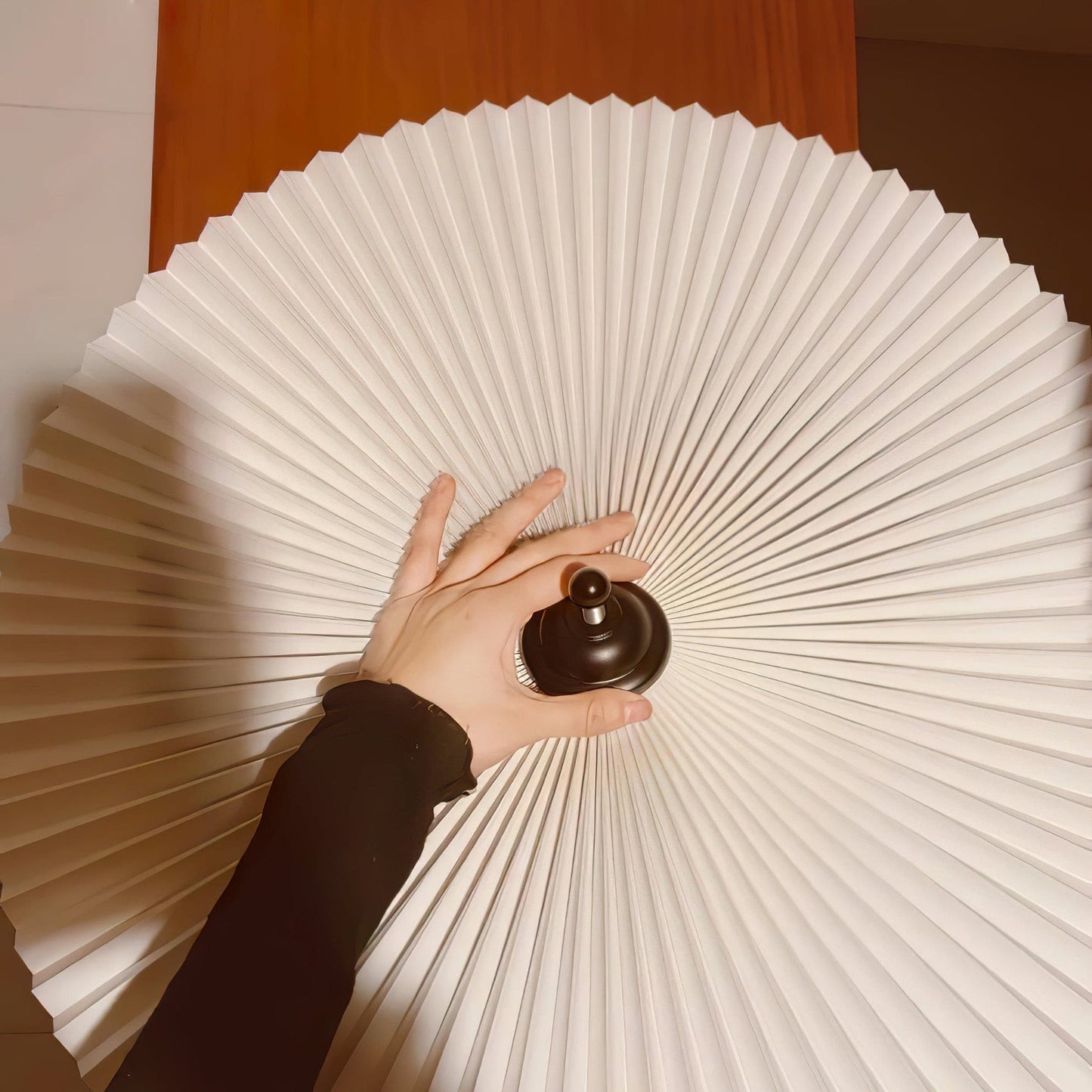 Stylish Table Lamp with Soft Folded Shade