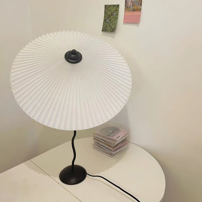 Stylish Table Lamp with Soft Folded Shade