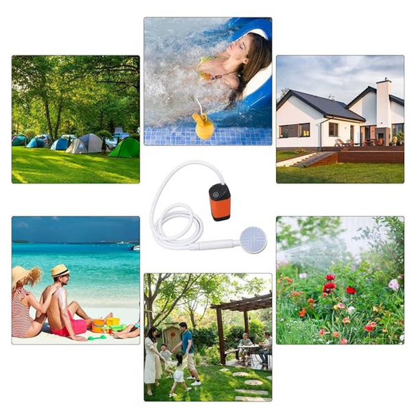 Compact Rechargeable Outdoor Shower Kit