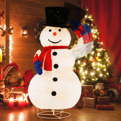 WinterBright – Christmas Snowman with 120 Warm White LED Lights 2