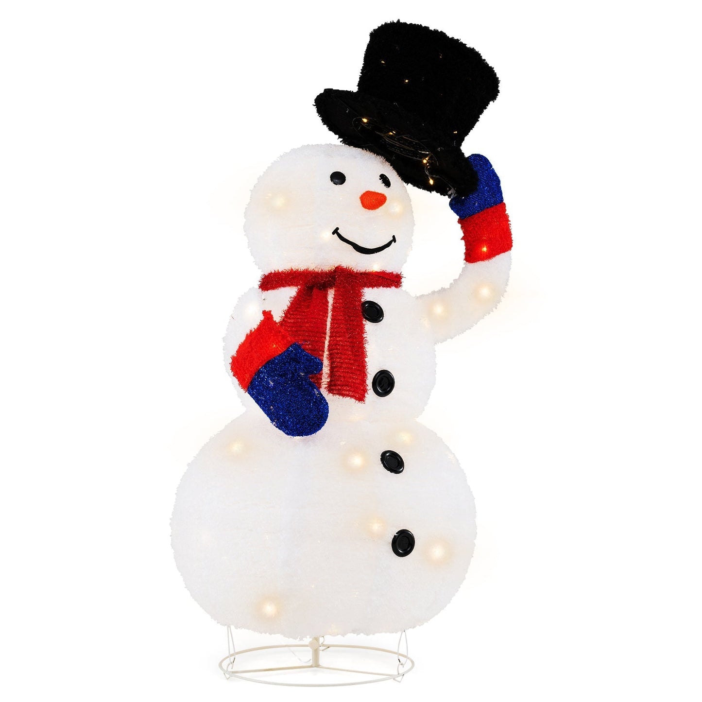 WinterBright – Christmas Snowman with 120 Warm White LED Lights 3