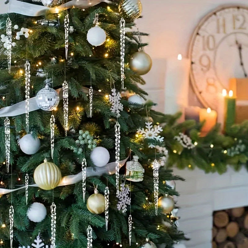 WinterGlans | Premium Crystal Clear Christmas Decoration Set 3