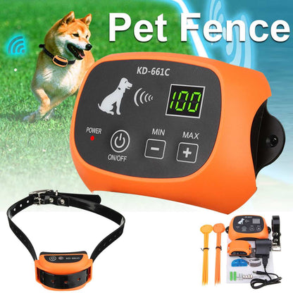Easy Install Pet Fence – Waterproof & Rechargeable Dog System
