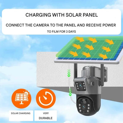 Outdoor 4K Solar Powered WiFi Security Camera with Night View