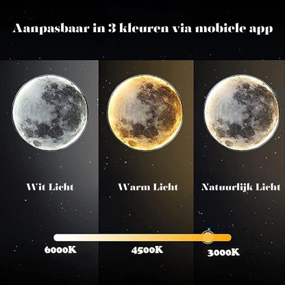 Soft LED Moon Phase Wall Lamp