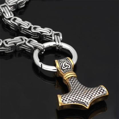 WolfSpirit | Rugged Durable Stainless Steel Double Wolf Head Necklace 4